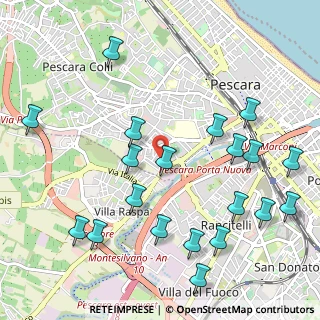 Mappa Via Corno Piccolo, 65124 Pescara PE, Italia (1.3105)