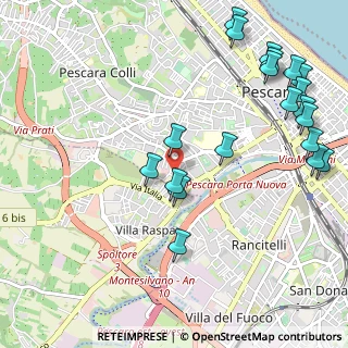 Mappa Via Punta Penna, 65124 Pescara PE, Italia (1.386)