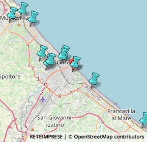 Mappa Via Vincenzo Cerulli, 65126 Pescara PE, Italia (4.53727)