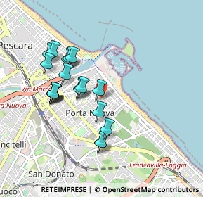 Mappa Via C. de Meis, 65126 Pescara PE, Italia (0.8855)