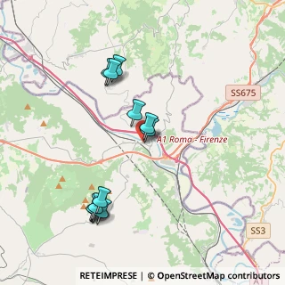 Mappa Via le Piane, 01028 Orte VT, Italia (4.26538)