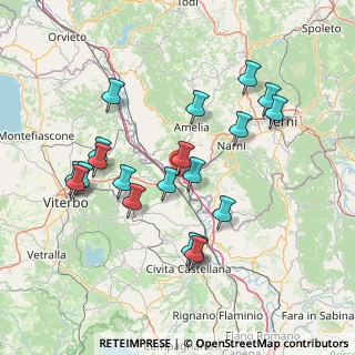 Mappa Via le Piane, 01028 Orte VT, Italia (15.596)