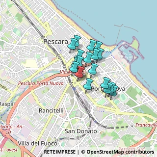 Mappa Via Conte di Ruvo, 65100 Pescara PE, Italia (0.543)
