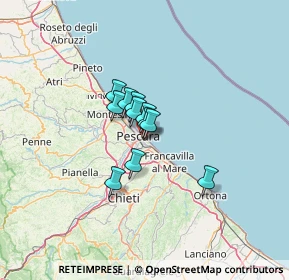 Mappa Via Cola dell'Amatrice, 65126 Pescara PE, Italia (7.26818)