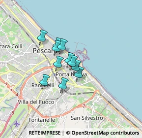 Mappa Via Cola dell'Amatrice, 65126 Pescara PE, Italia (1.06909)