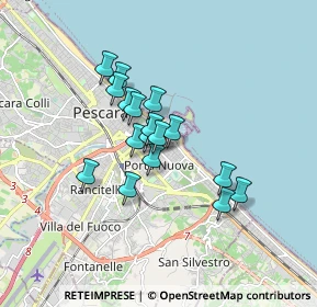 Mappa Via Cola dell'Amatrice, 65126 Pescara PE, Italia (1.29235)