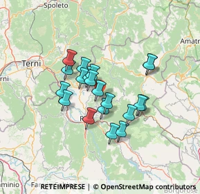 Mappa Via Santa Croce, 02014 Cantalice RI, Italia (10.834)