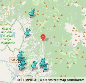 Mappa Via Santa Croce, 02014 Cantalice RI, Italia (5.69455)