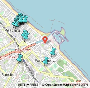 Mappa Via Ferdinando Magellano, 65126 Pescara PE, Italia (1.376)