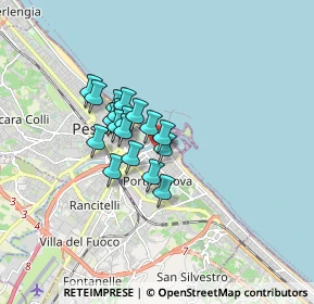 Mappa Via Ferdinando Magellano, 65126 Pescara PE, Italia (1.16944)