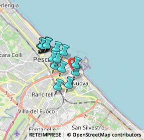 Mappa Via Ferdinando Magellano, 65126 Pescara PE, Italia (1.4885)