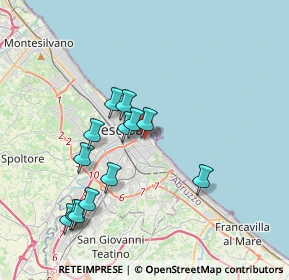 Mappa Via Ferdinando Magellano, 65126 Pescara PE, Italia (3.67615)