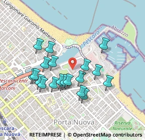 Mappa Via Ferdinando Magellano, 65126 Pescara PE, Italia (0.424)