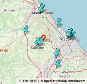 Mappa Strada Sferrella, 65010 Spoltore PE, Italia (4.16385)