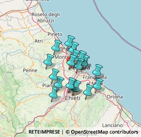 Mappa Strada Sferrella, 65010 Spoltore PE, Italia (9.536)