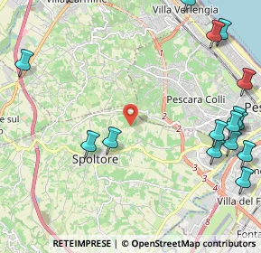 Mappa Strada Sferrella, 65010 Spoltore PE, Italia (3.38632)