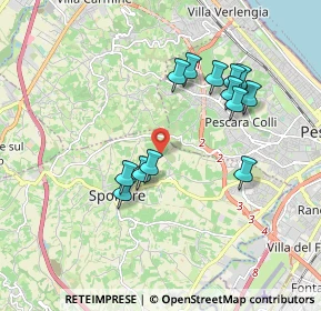 Mappa Strada Sferrella, 65010 Spoltore PE, Italia (1.81385)