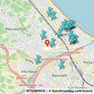 Mappa Via Fonte Romana, 65100 Pescara PE, Italia (1.1095)