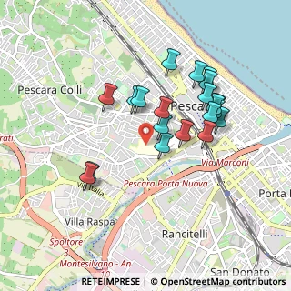 Mappa Via Fonte Romana, 65100 Pescara PE, Italia (0.8675)