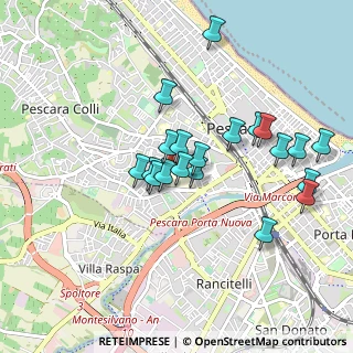 Mappa Via Fonte Romana, 65100 Pescara PE, Italia (0.8655)