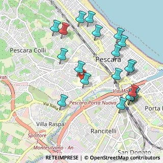 Mappa Via Fonte Romana, 65100 Pescara PE, Italia (1.184)