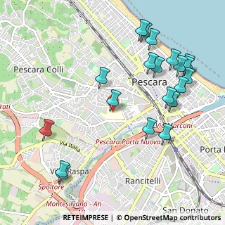 Mappa Via Fonte Romana, 65100 Pescara PE, Italia (1.2685)