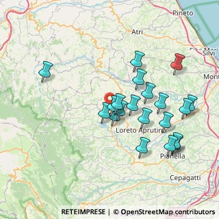 Mappa Via per Villa Degna, 65017 Penne PE, Italia (7.6255)