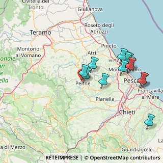 Mappa Via per Villa Degna, 65017 Penne PE, Italia (17.14769)