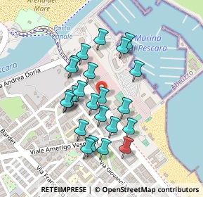 Mappa Via Giovanni da Verrazzano, 65126 Pescara PE, Italia (0.19167)