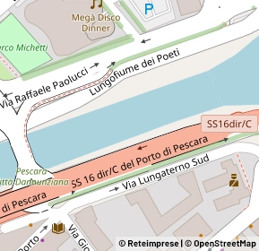 Mappa Via Lungaterno Sud, 65127 Pescara PE, Italia (0.1)