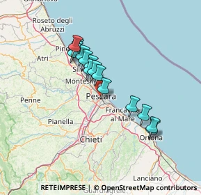 Mappa Via del Circuito, 65121 Pescara PE, Italia (11.86667)