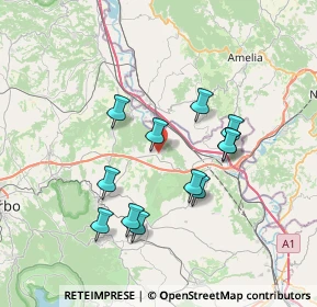 Mappa Via Aldo Moro, 01030 Bassano In Teverina VT, Italia (6.83333)