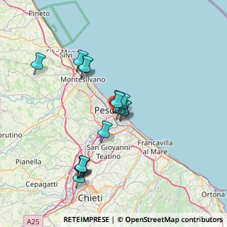 Mappa Via Caduta del Forte, 65121 Pescara PE, Italia (6.80375)