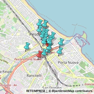 Mappa Provincia di Pescara e aree limitrofe, 65121 Pescara PE, Italia (0.515)