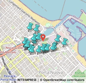 Mappa Via Andrea Doria, 65126 Pescara PE, Italia (0.355)