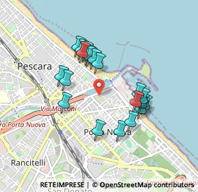 Mappa Via Andrea Doria, 65126 Pescara PE, Italia (0.8125)