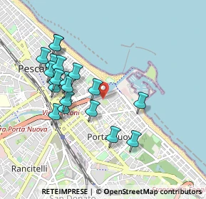 Mappa Via Andrea Doria, 65126 Pescara PE, Italia (0.9595)