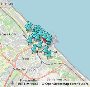 Mappa Via Andrea Doria, 65126 Pescara PE, Italia (1.06722)