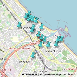 Mappa P.Zza Italia A, 65121 Pescara PE, Italia (0.849)