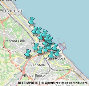 Mappa Via Nicola Fabrizi, 65122 Pescara PE, Italia (1.16353)