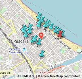 Mappa Via Nicola Fabrizi, 65122 Pescara PE, Italia (0.3595)