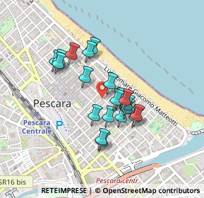 Mappa Via Nicola Fabrizi, 65122 Pescara PE, Italia (0.3575)