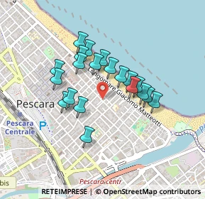 Mappa Via Ludovico Ariosto, 65122 Pescara PE, Italia (0.3685)