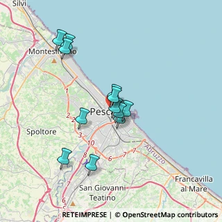 Mappa 65122 Pescara PE, Italia (3.2025)