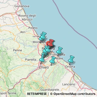 Mappa 65122 Pescara PE, Italia (7.60692)