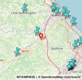 Mappa 65010 Cappelle Sul Tavo PE, Italia (6.9405)