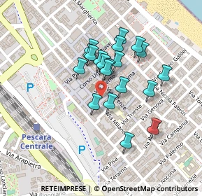 Mappa Via Milano, 65121 Pescara PE, Italia (0.185)