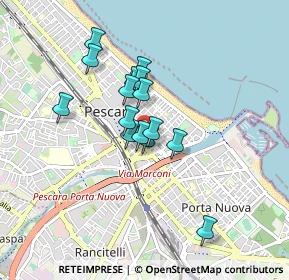 Mappa Via Ancona, 65121 Pescara PE, Italia (0.67667)
