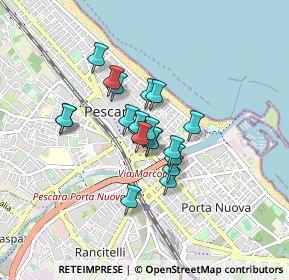 Mappa Via Larino, 65122 Pescara PE, Italia (0.586)