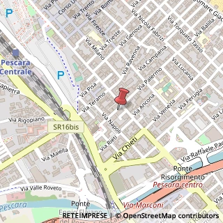 Mappa Via L'Aquila, 9, 65121 Pescara, Pescara (Abruzzo)